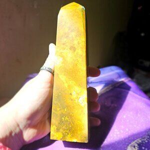 XL Ocean Jasper crystal tower